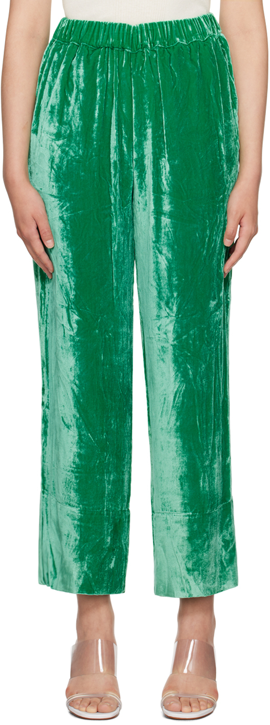 Green Elisabeth Trousers