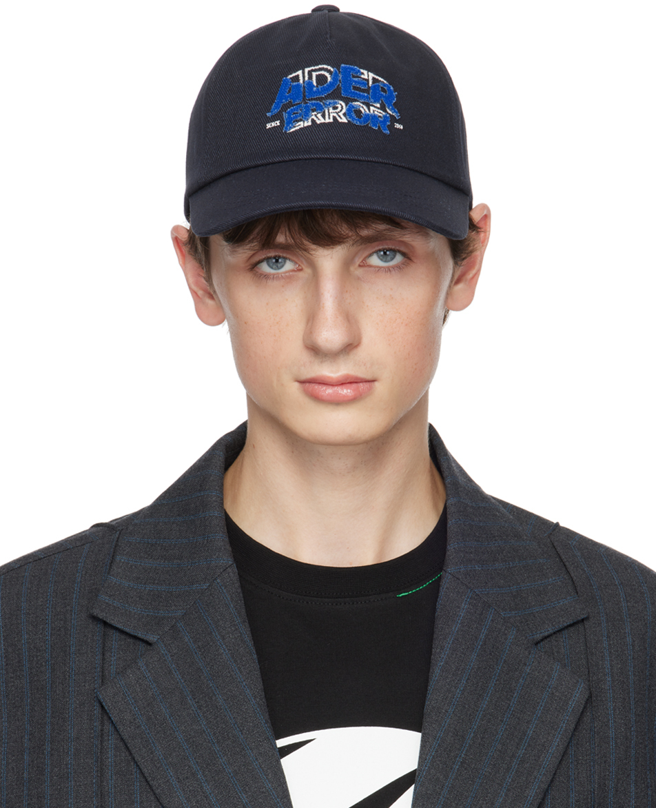 Navy Embroidered Cap