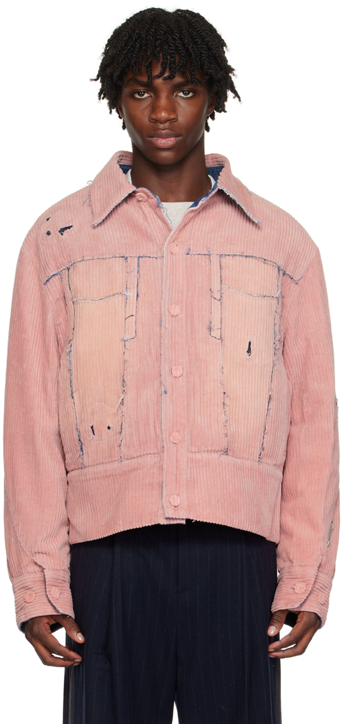 Liquor N Poker Men's Sz M Pink 90s Distressed Oversized Denim Jacket $75 |  eBay
