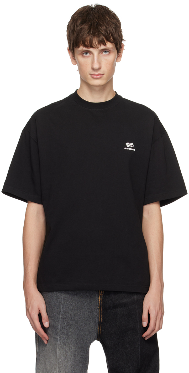 Ader Error Logo-print Crew-neck T-shirt In Black
