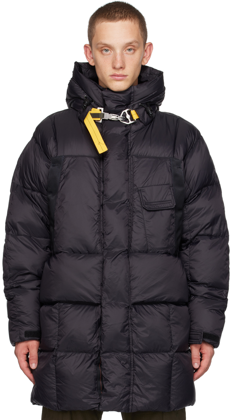 Parajumpers Black Bold Down Coat In 0710 Pencil
