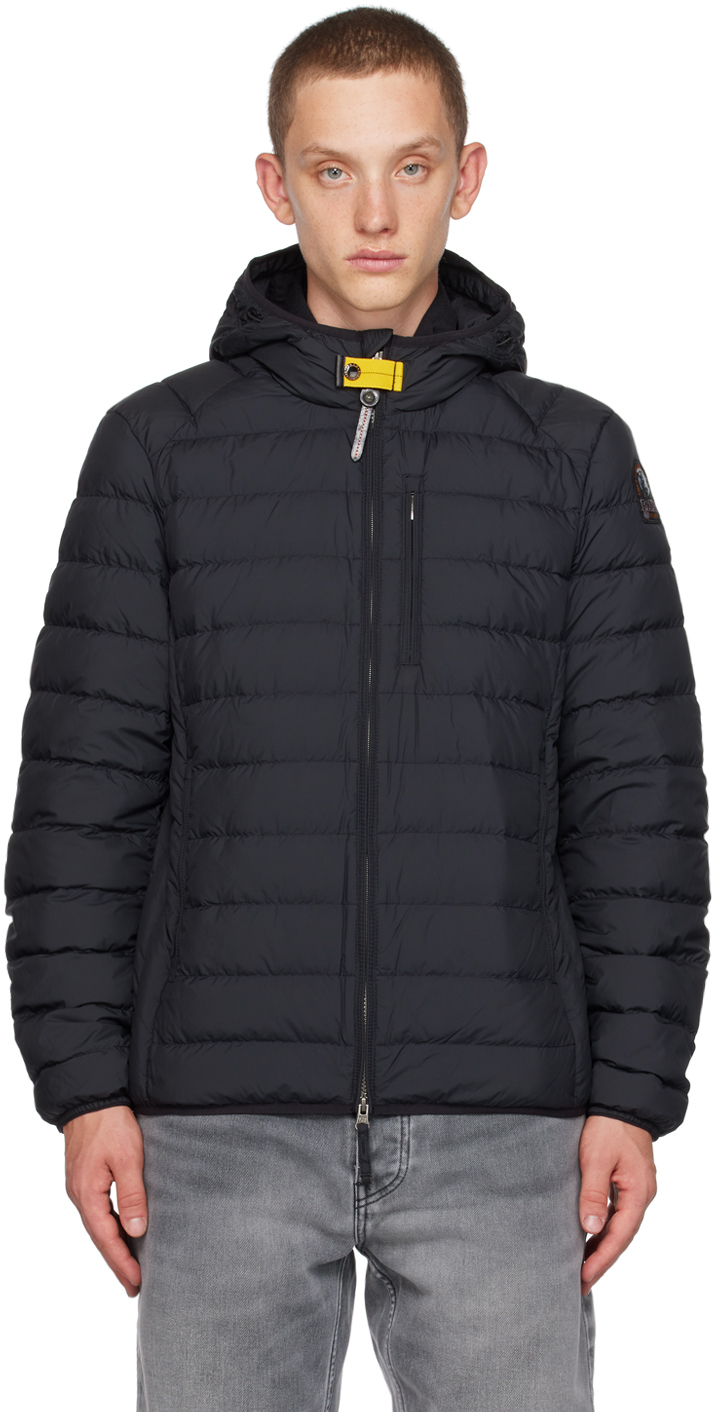 Shop Parajumpers Black Last Minute Down Jacket In 0541 Black