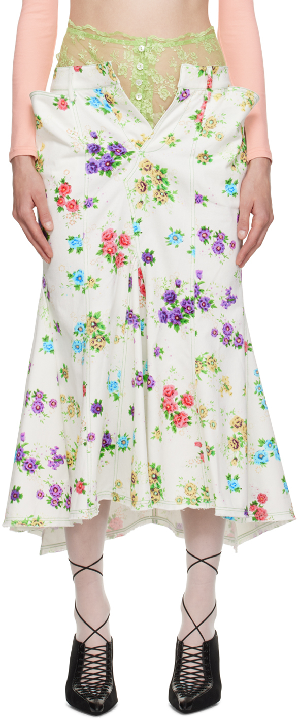 yuhan wang floral skirt スカート