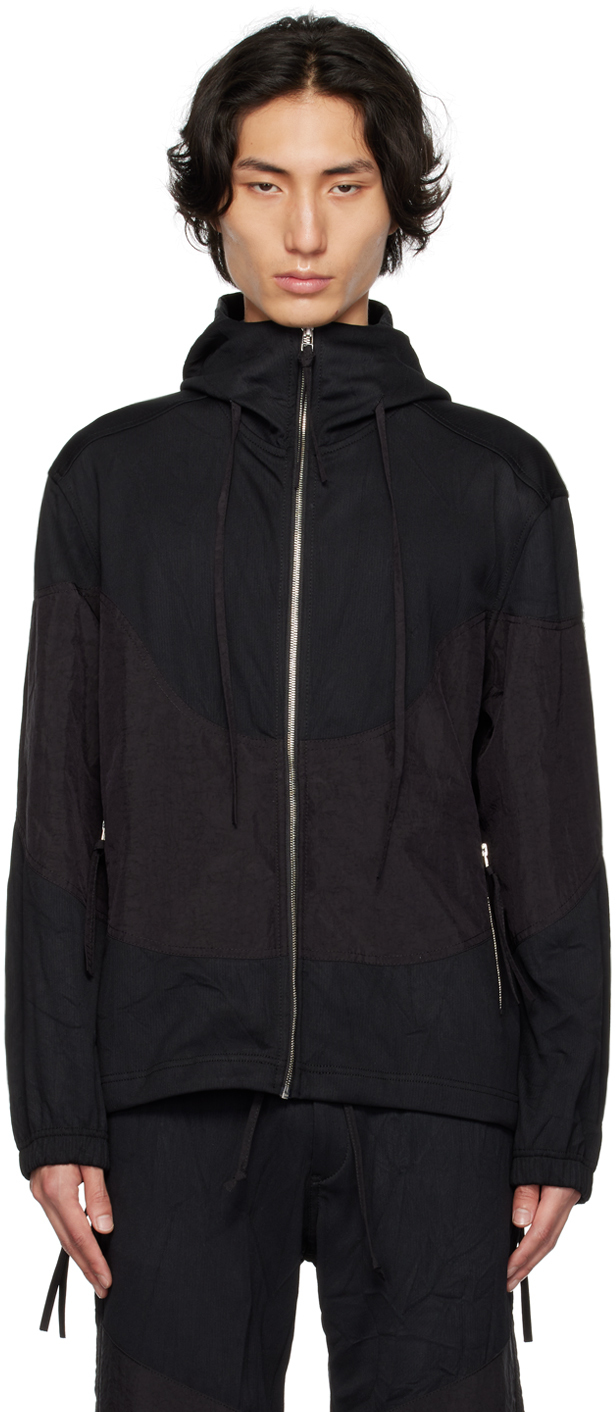 Pull à capuche noir à logo en verre taillé VETEMENTS en solde