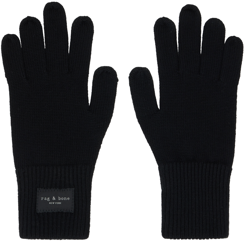 rag & bone Black Addison Gloves