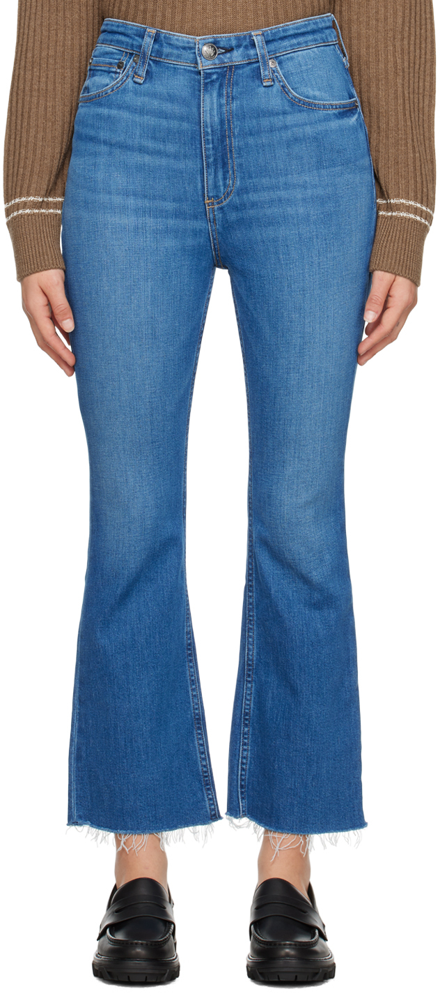 Jean Femme Skinny Rag & Bone - Taille 24, Denim Bleu, Coton Mélangé, Occasion Très Bon état