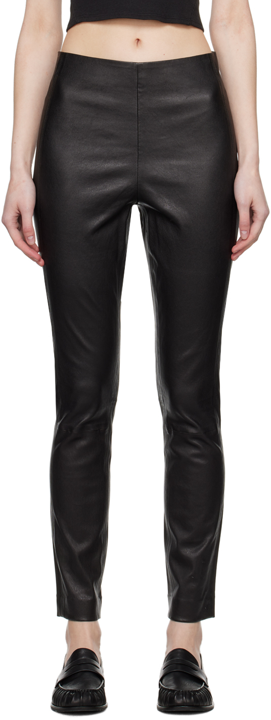 rag & bone Black Simone Leather Pants