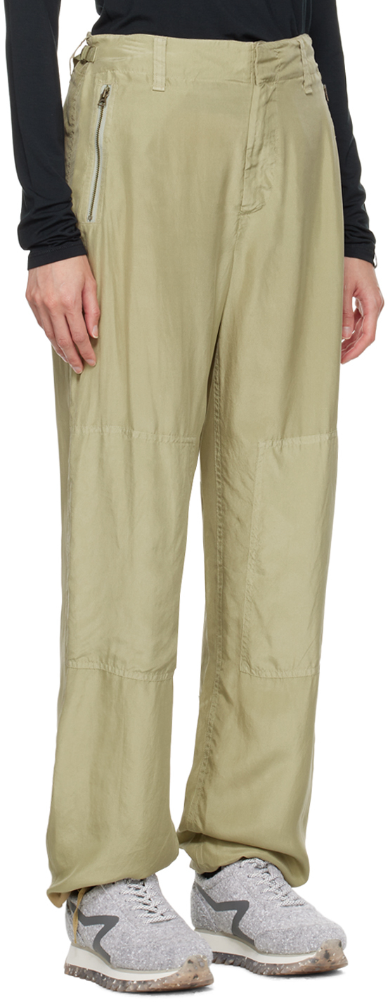 Rag & Bone Khaki Shawn Trousers In Khaki