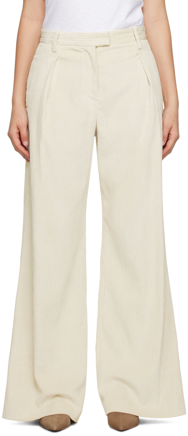 Shop Rag & Bone Off-white Bennett Trousers In Ivory