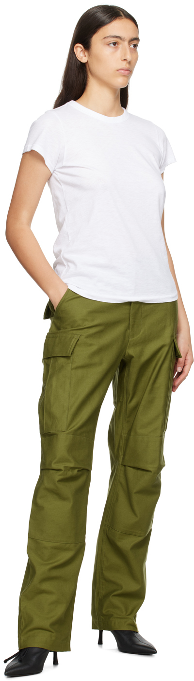 Rag & Bone Green Valli Trousers In Armygrn