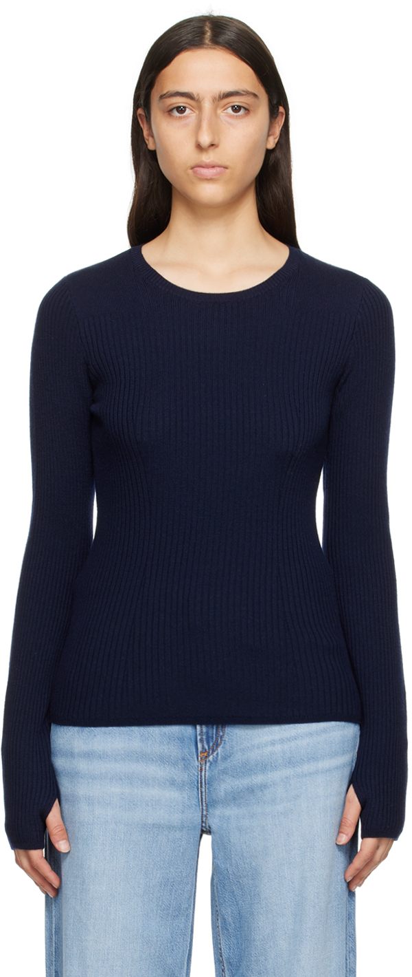 rag & bone: Navy Audrina Sweater | SSENSE