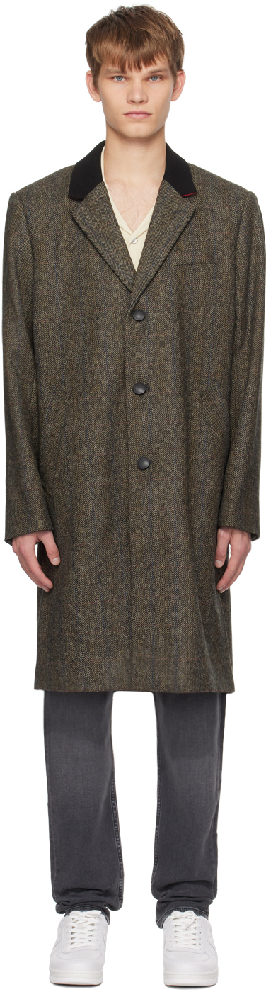 rag & bone: Brown Elias Coat | SSENSE Canada