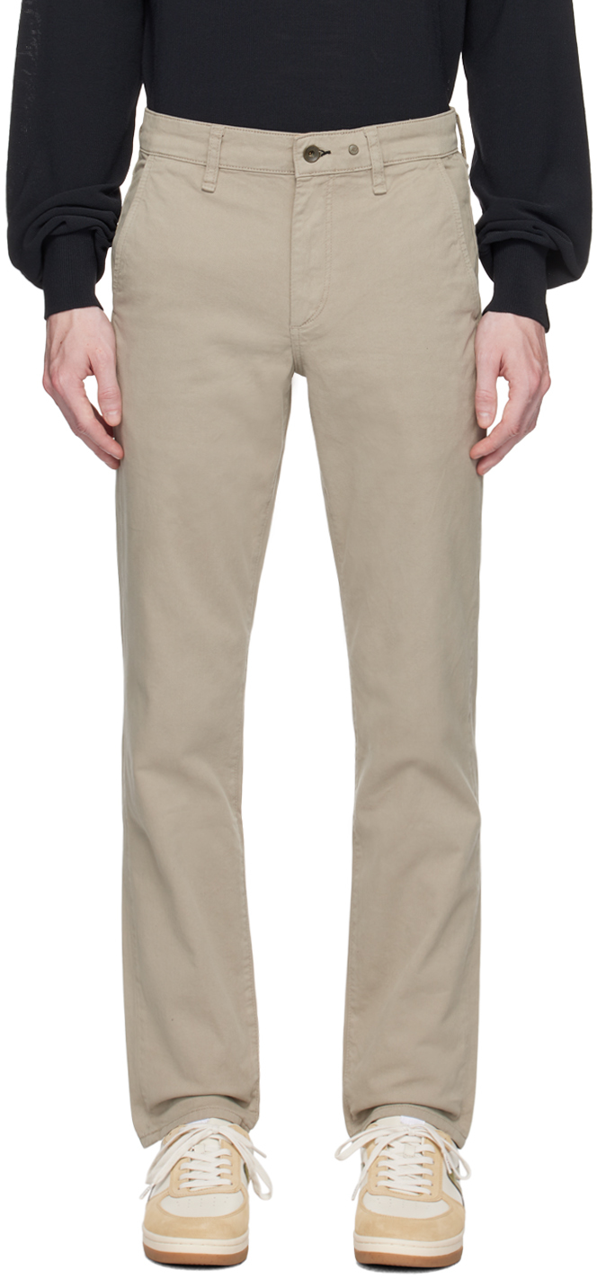 Rag & Bone Gray Slim-fit Trousers In Leaf Grey
