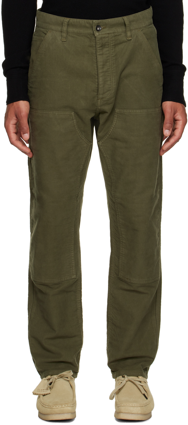 Shop Rag & Bone Green Carpenter Trousers In Leaf