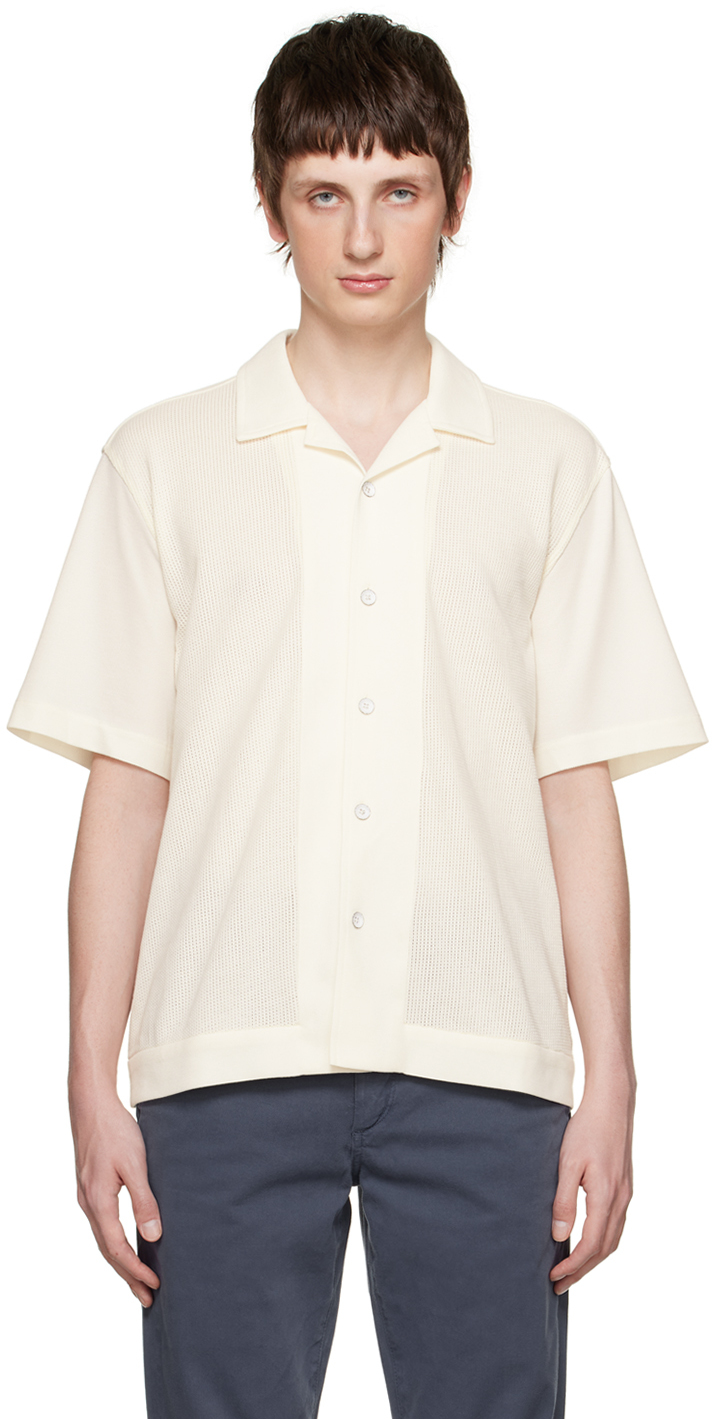 Shop Rag & Bone Beige Avery Shirt In Ivory
