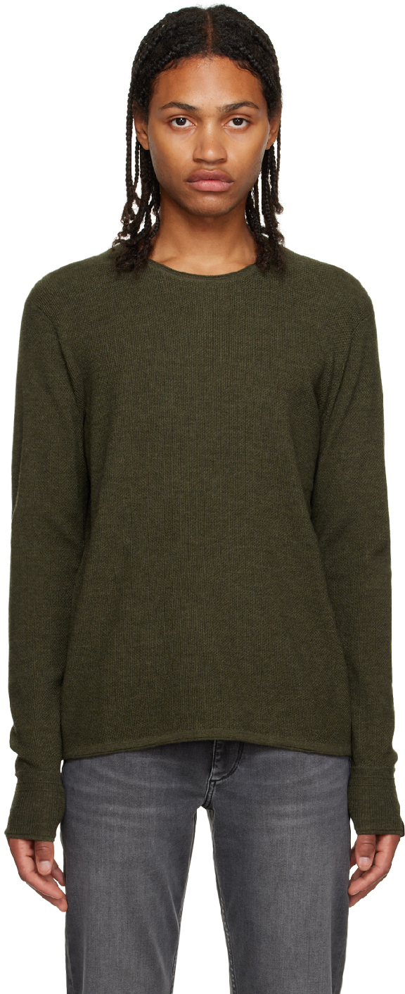 rag & bone: Green Martin Sweater | SSENSE Canada