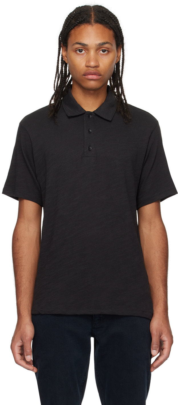 rag & bone: Black Flame Polo | SSENSE