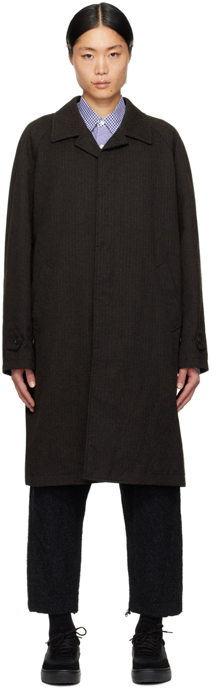 Brown Raglan Sleeve Coat