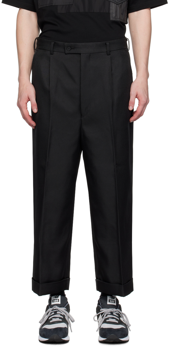 Black Pleated Trousers