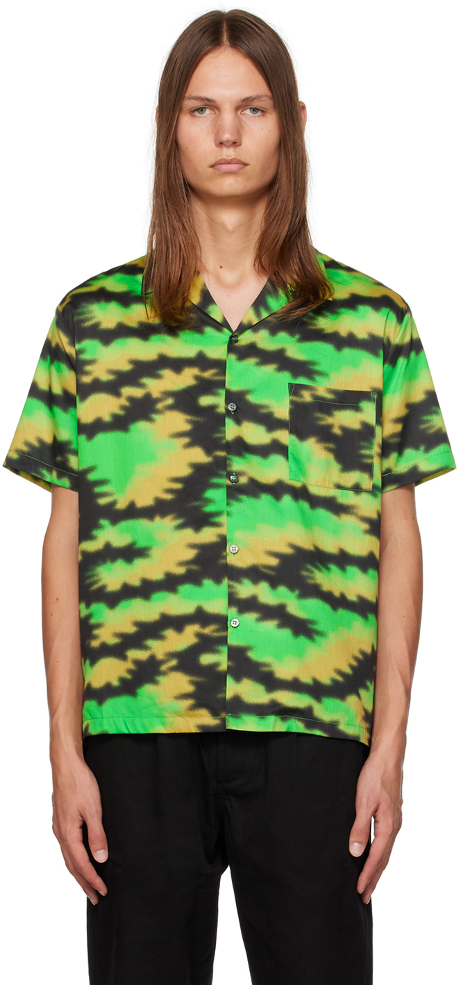 Double Rainbouu Green Silent Morning Shirt In Silent Morning Lime