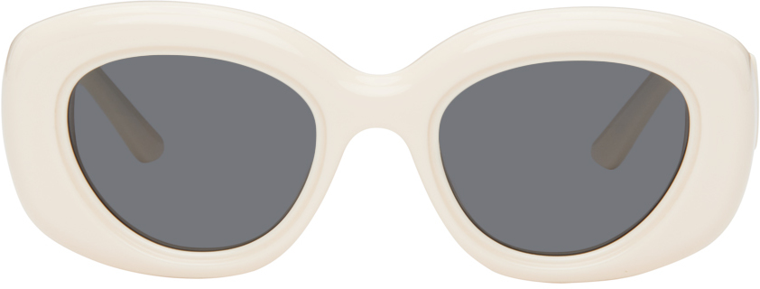 Bonnie Clyde Portal Sunglasses In Ivory White