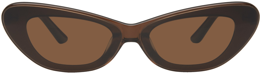 Bonnie Clyde Brown Hiro Sunglasses In Brown/brown