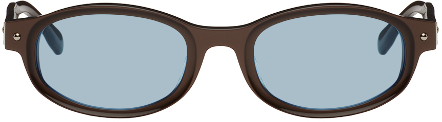 Brown & Blue Roller Coaster Sunglasses