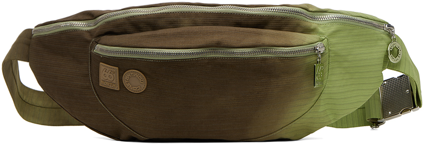SSENSE Exclusive Brown & Green 66°North Edition Belt Bag