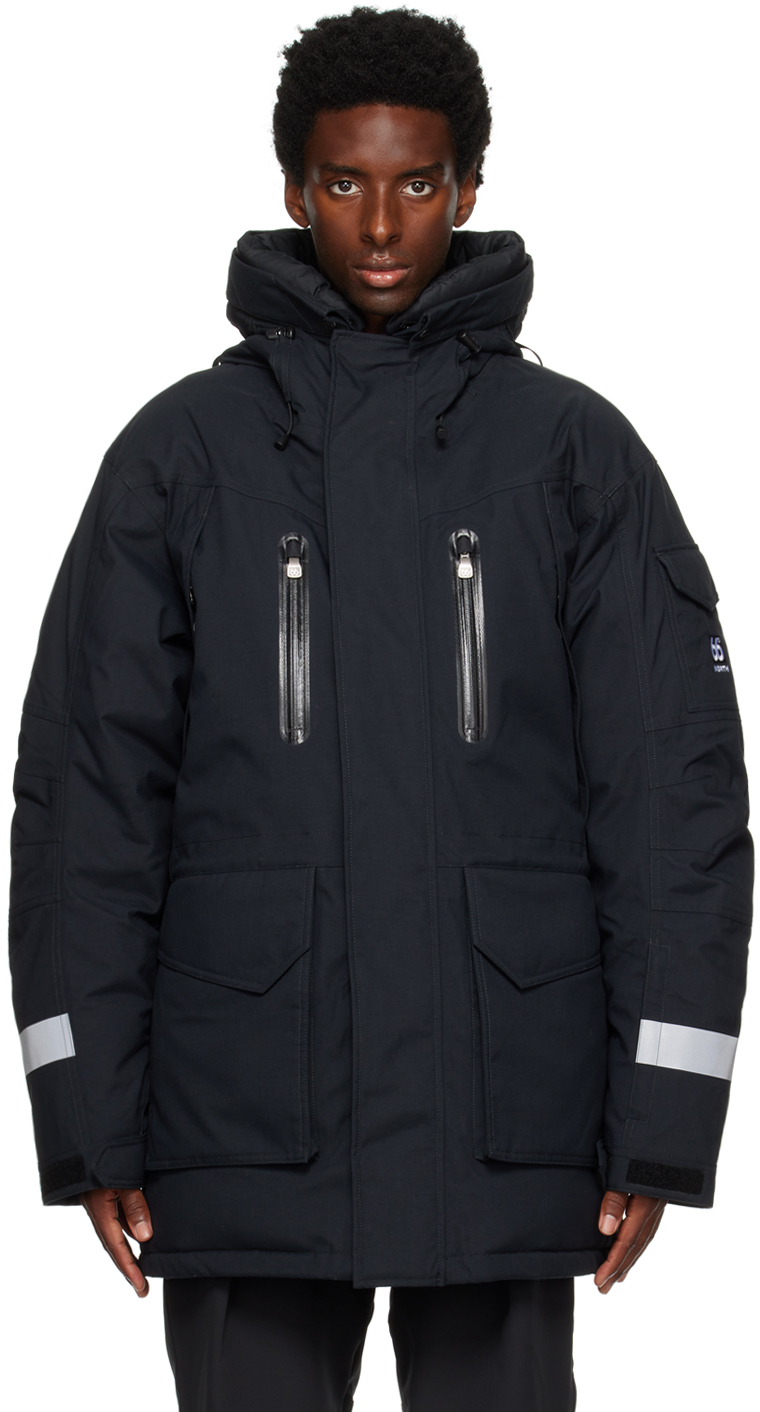 66°North: Black Jökla Down Coat | SSENSE