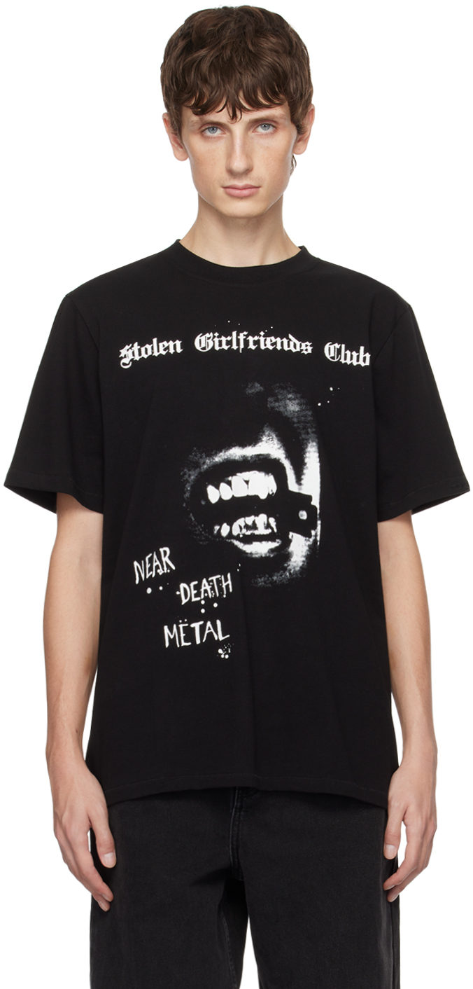 Stolen Girlfriends Club Black 'near Death' T-shirt