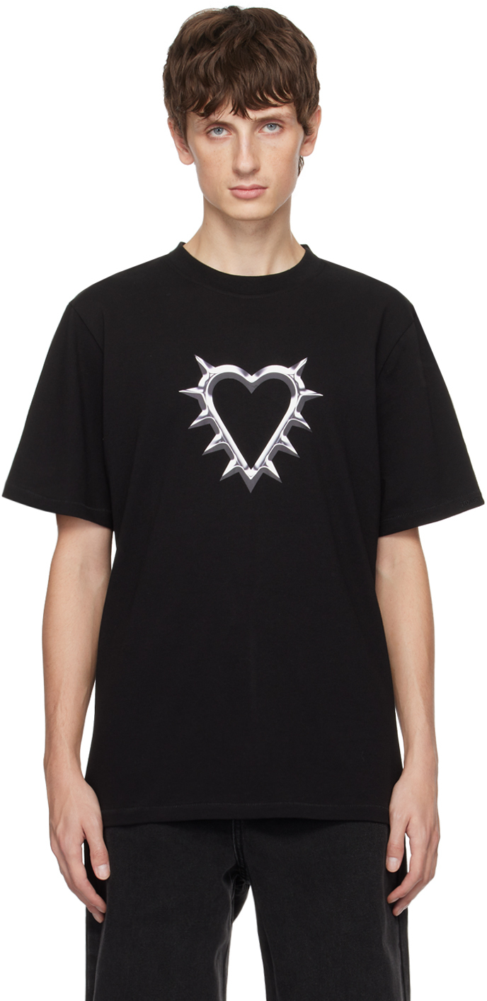 Stolen Girlfriends Club Black Chrome Heart T-shirt