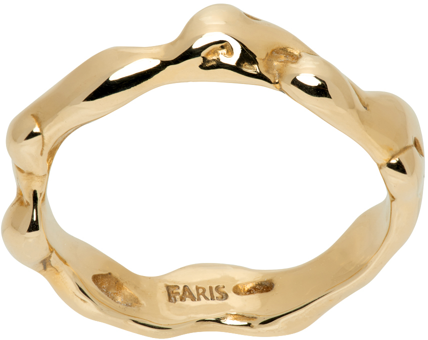 Gold Lava Band Ring