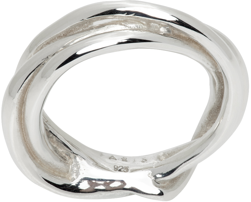 Faris Silver Tangle Ring In Sterling Silver
