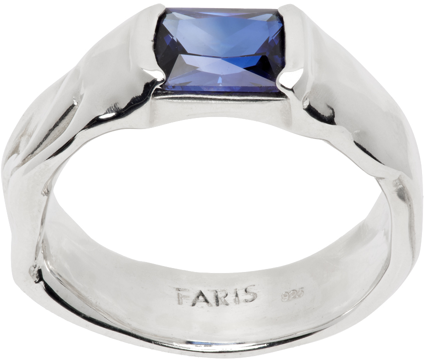 FARIS SSENSE Exclusive Silver Nast Ring