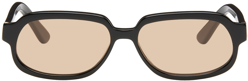 Velvet Canyon Black Fortune Favored Sunglasses In Black/amber