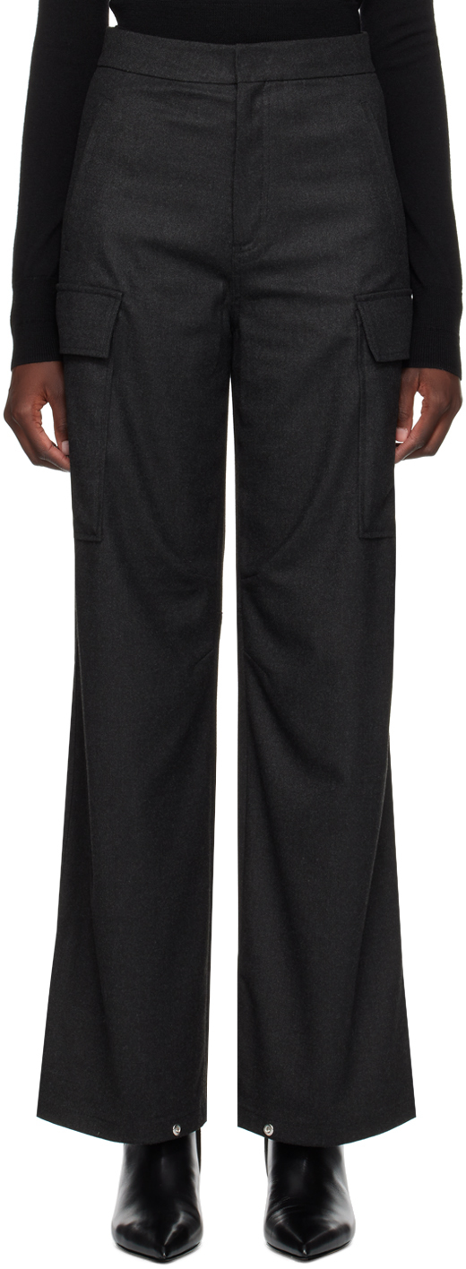 Filippa K: Gray Flap Pocket Trousers | SSENSE
