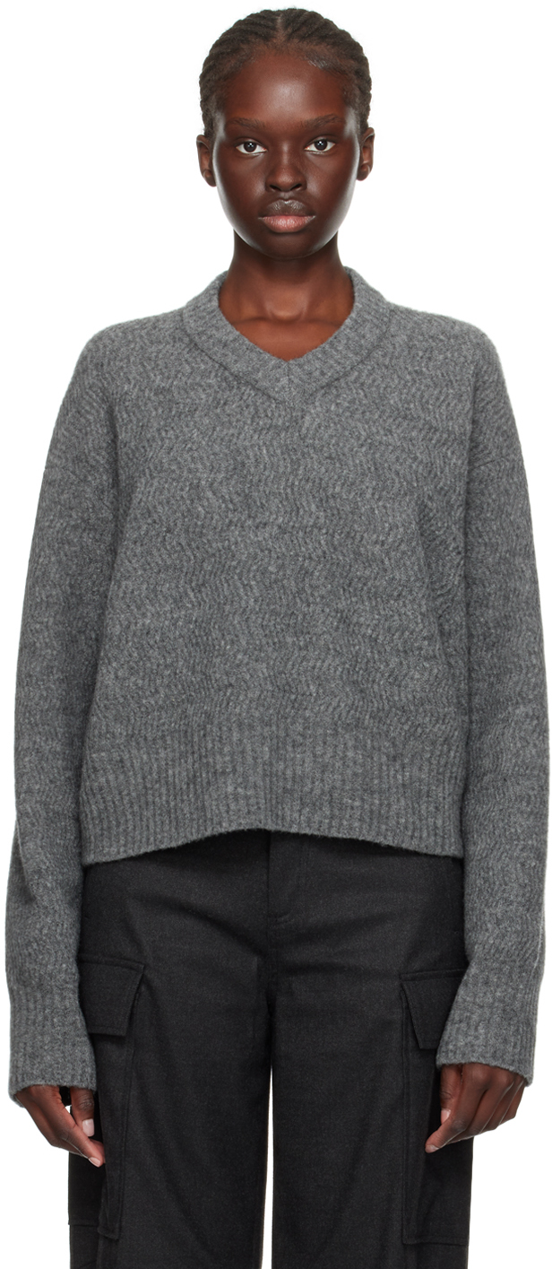 Filippa K: Grey Structure Sweater | SSENSE UK