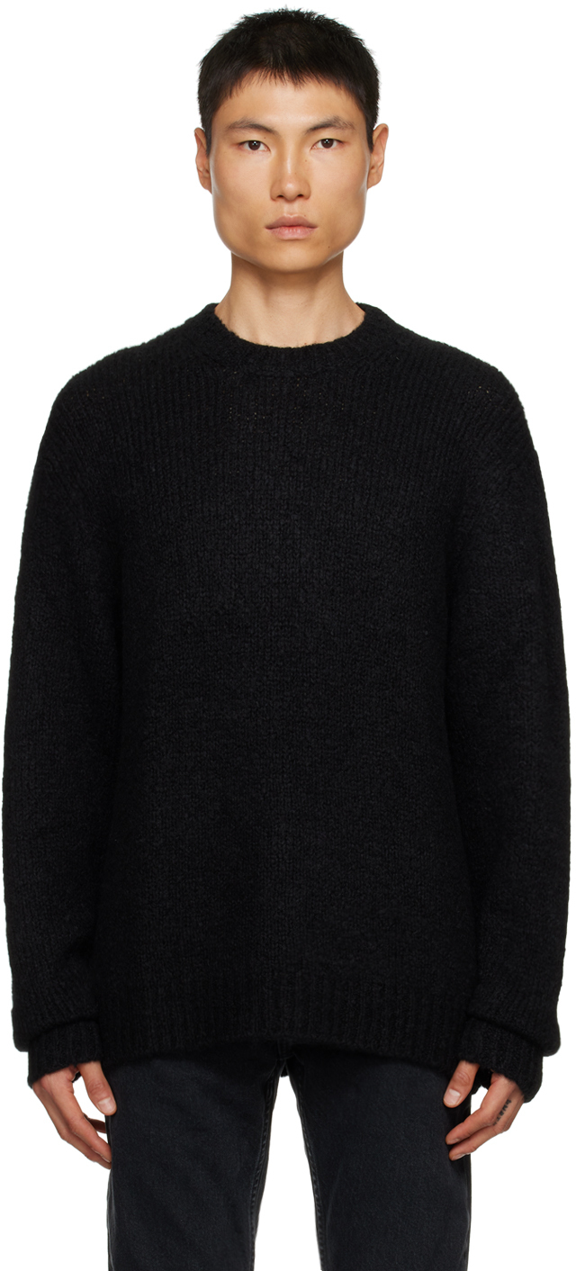 Filippa K: Black Heavy Sweater | SSENSE