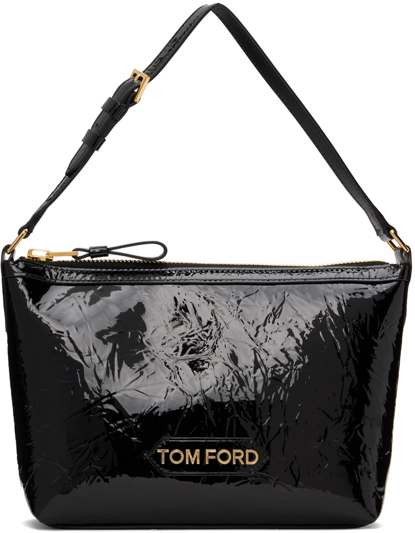 TOM FORD: Black Crinkled Bag | SSENSE UK