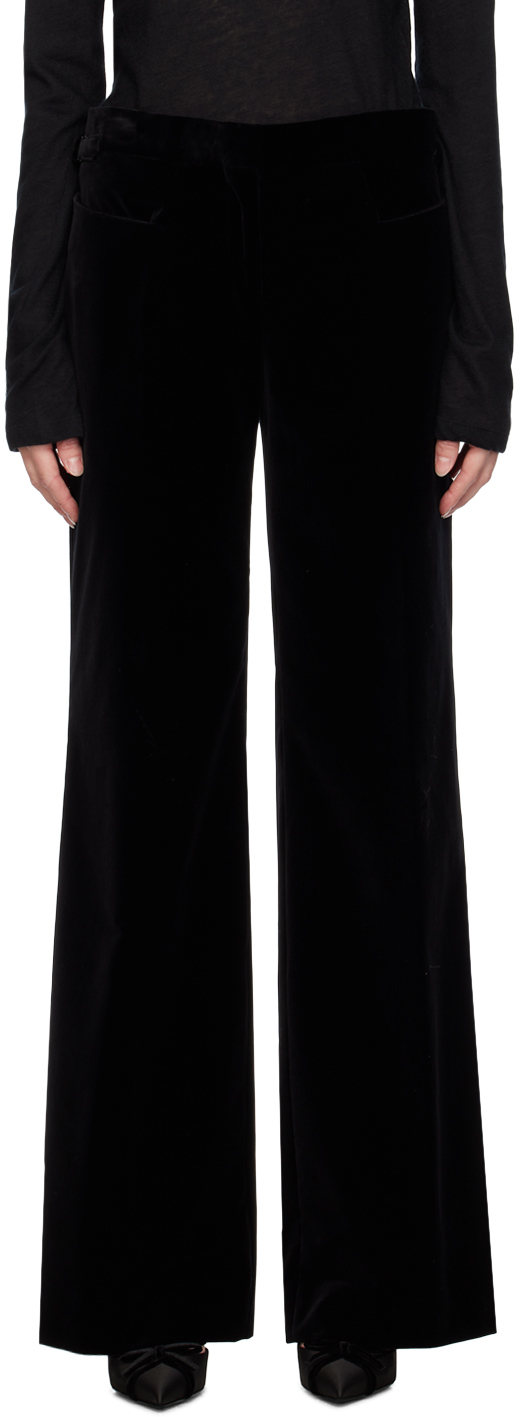 Black Wide-Leg Trousers