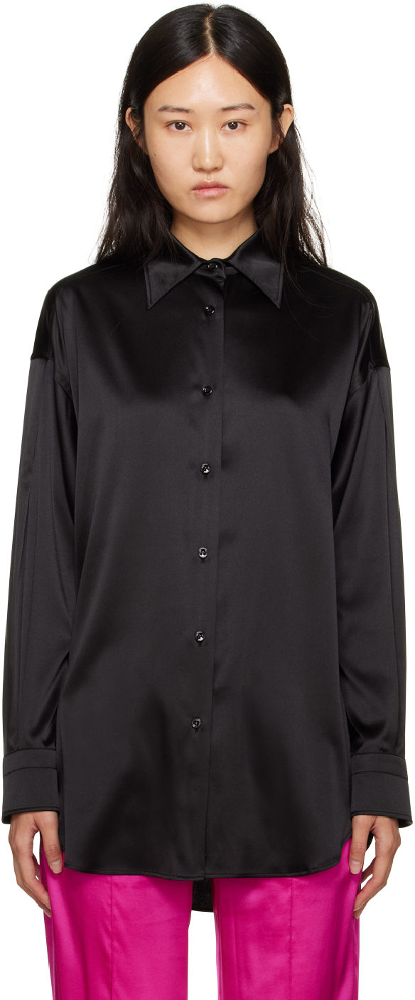 Tom Ford Black Relaxed-fit Shirt In Lb999 Black
