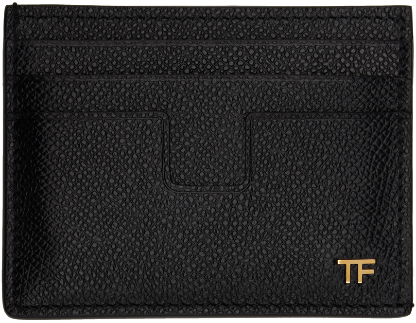 Tom Ford T Line Classic Credit Card Holder In 1n001 Black