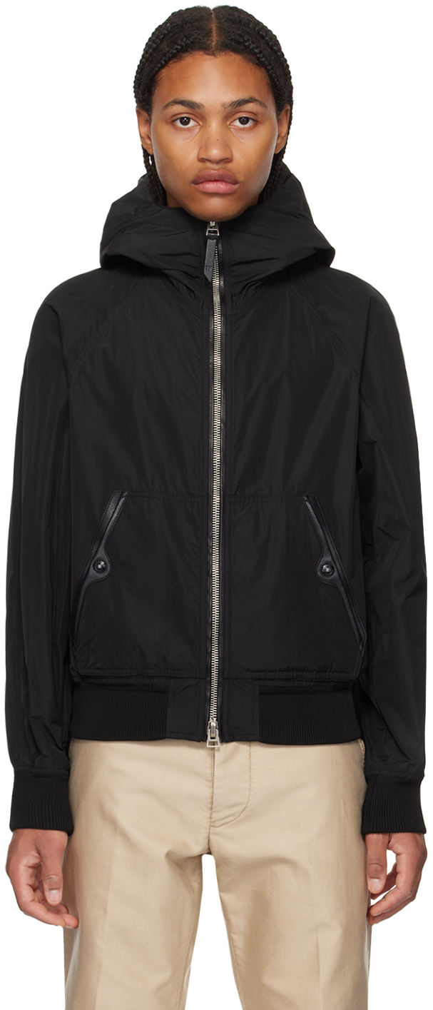 TOM FORD: Black Hooded Jacket | SSENSE