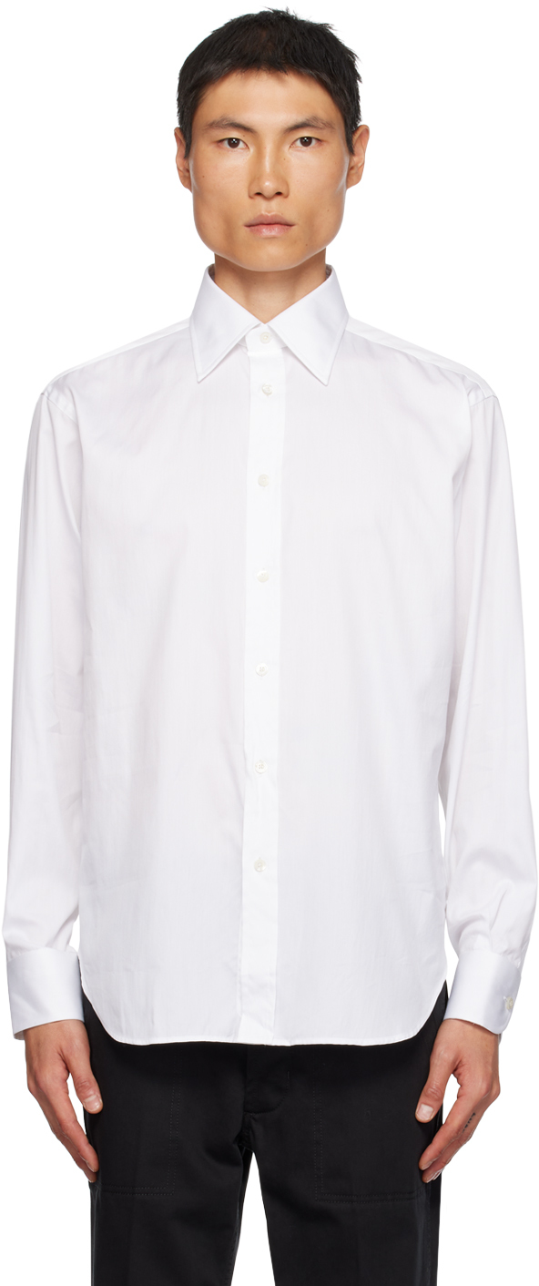 TOM FORD: White Button-Up Shirt | SSENSE