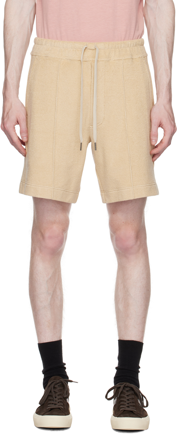 Tom Ford Beige Towelling Shorts In Jb256 Beige