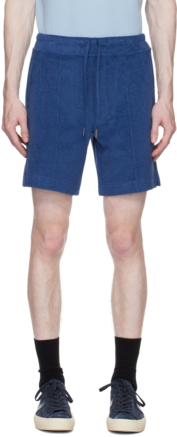 【関税＆送料込み】Tom Ford Drawstring Shorts TOM FORD - Modal-Blend Velour Drawstring Shorts - Black TOM FORD