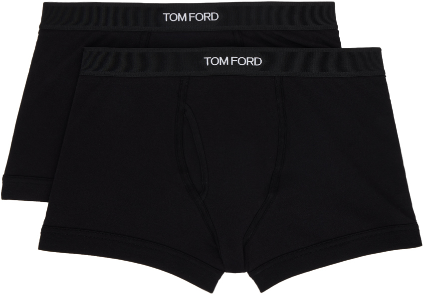 Tom Ford Two Pack Black Boxer Briefs Ssense Uk