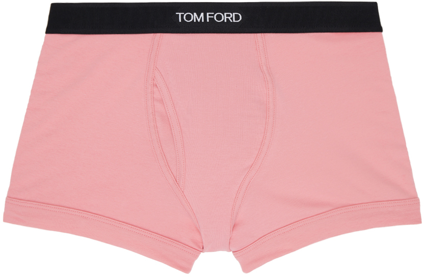 Tom Ford Pink Jacquard Boxers In 674 Washed Rose