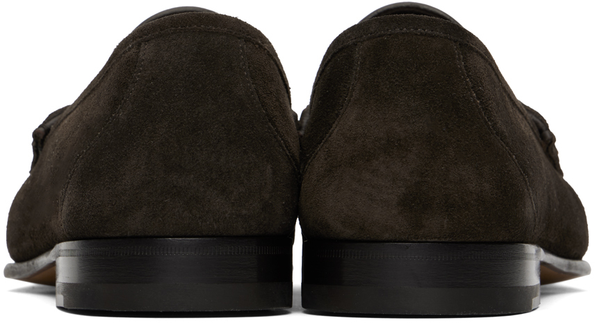 TOM FORD suede penny loafers - Brown