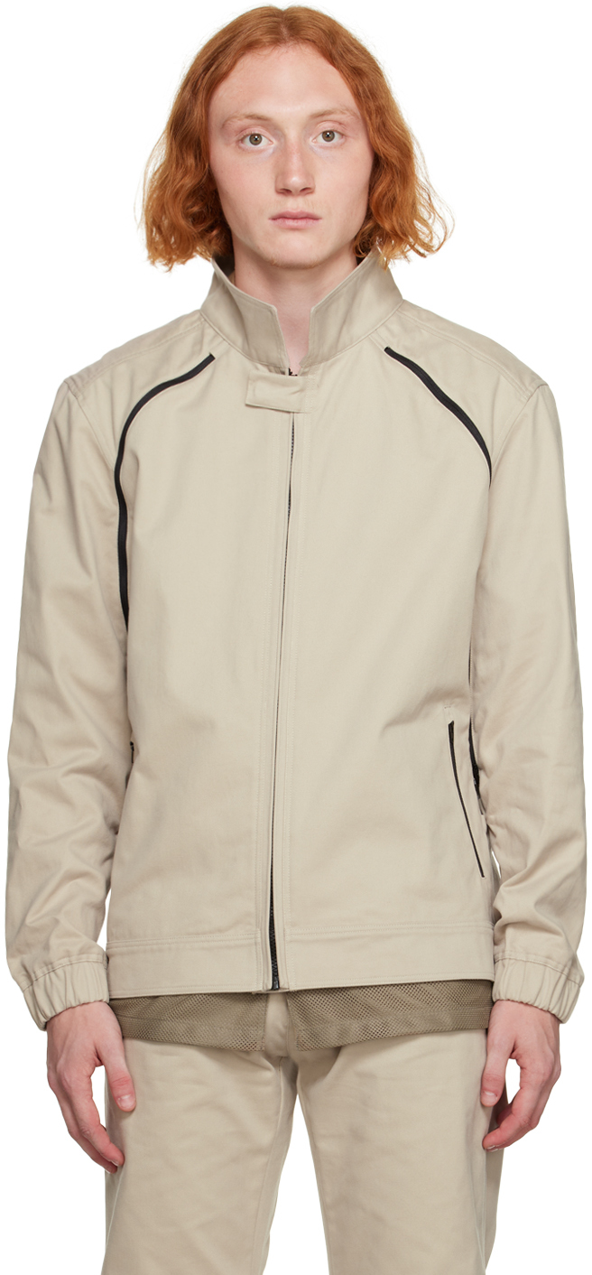 Beige Quad Zip Jacket